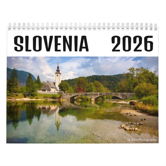 Calendário Fotografia 2025 Bled e Eslovênia (Capa)