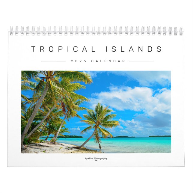 Calendário Fotografia das ilhas Tropicais 2026 (Capa)