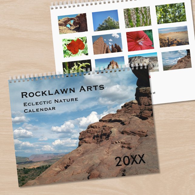 Calendário Fotografia de arte fina Natureza ecética 2025 (Fine Art Photography Eclectic Nature Calendar, front/back)