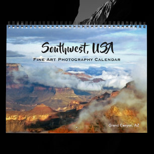 Calendário Fotografia de Arte Fino do Sudoeste dos EUA 2026