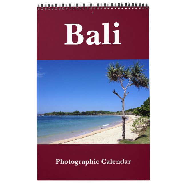 Calendário fotografia de bali (Capa)