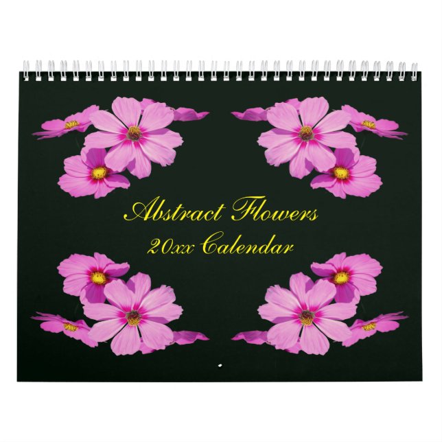 Calendário Fotografia de Flores Abstratas  (Capa)