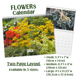 Calendário Fotografia de Flores Lindas