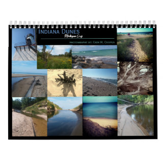 Calendário Fotografia de Indiana Dunes Michigan