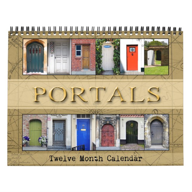 Calendário Fotografia de portas portais | Escolha seu ano (Capa)