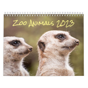 Calendário Fotografia de Zoo Animal 2023