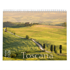 Calendário Fotografia paisagística da Toscana 2026