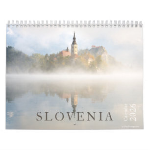 Calendário Fotografia paisagística de Bled e Eslovênia 2026