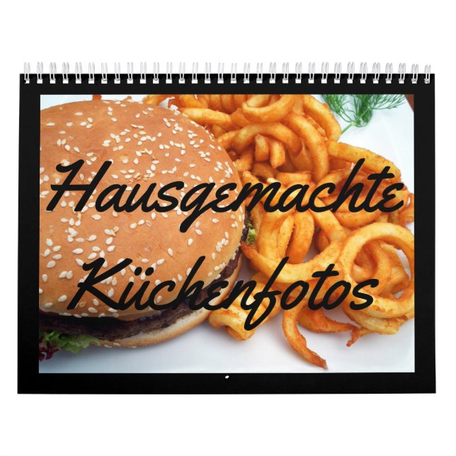 Calendário Fotografias caseiras de cozinha (Capa)