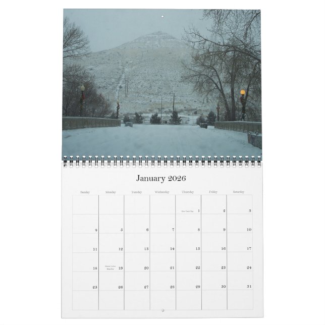 Calendário Fotografias de Colorado (Jan 2026)