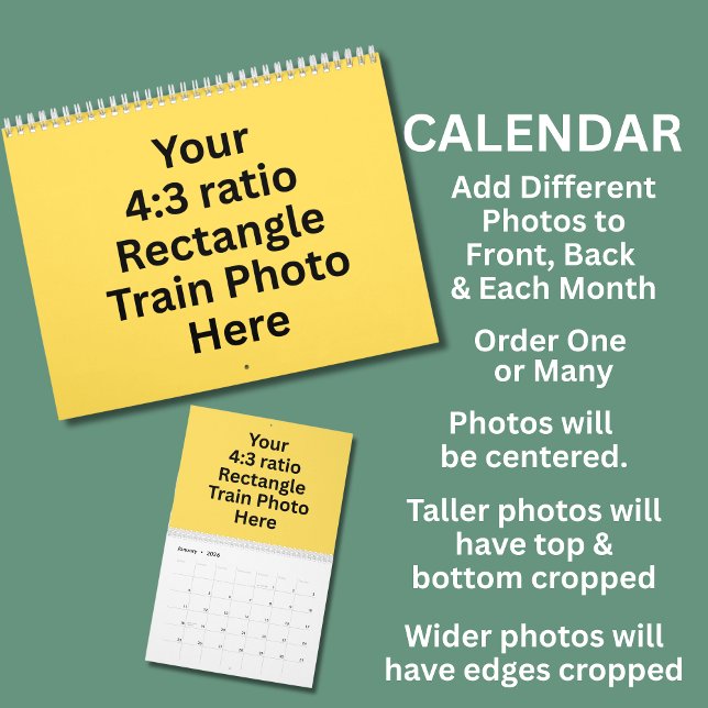 Calendário Fotografias do Comboio 12 Meses (Criador carregado)