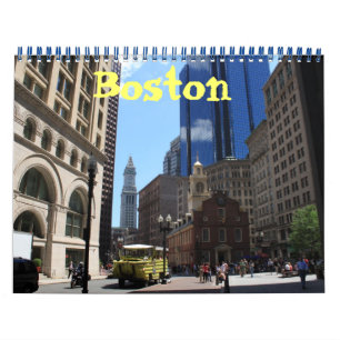 Calendário fotográfico de Boston Massachusetts