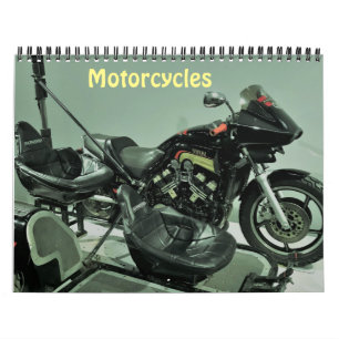 Calendário fotográfico de motociclos