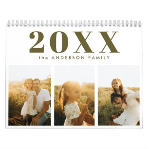 Calendário Fotos de Família Feliz
