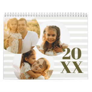 Calendário Fotos de Família Modernas