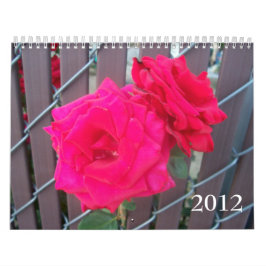 Calendário Fotos de Flores Favoritas Personalizáveis