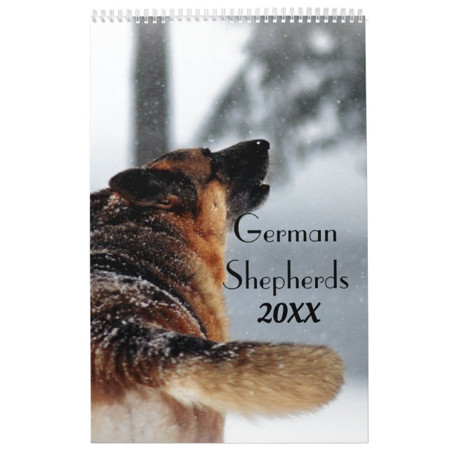 Calendário Fotos de German shepherd bonitas (Capa)