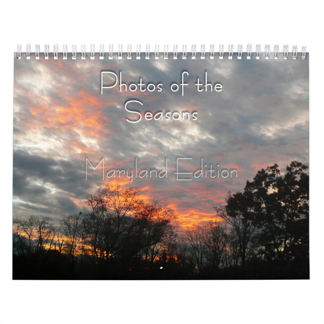 Calendário Fotos de Maryland das Estações (Capa)