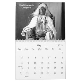 Calendário Fotos nativas americanas, índios americanos