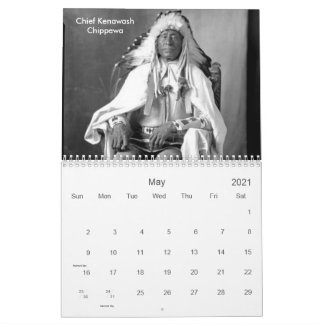 Calendário Fotos nativas americanas, índios americanos