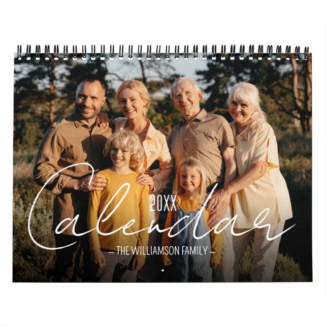Calendário Fotos Personalizadas da Família (Capa)