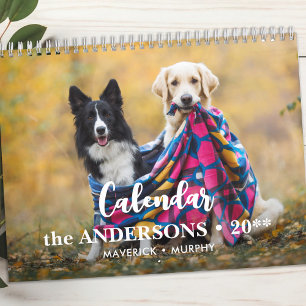 Calendário Fotos Personalizadas da Família de Sobremesas de C