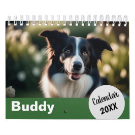 Calendário Fotos personalizadas de cães por ano Crie seu próp