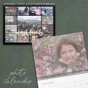 Calendário Fotos Personalizadas Simples Modernas - 13 Imagens