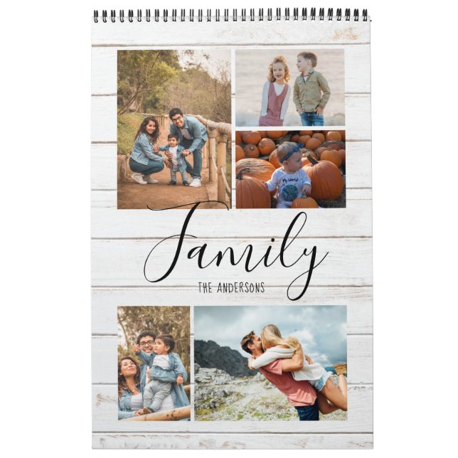 Calendário Fotos Rustic Family (Capa)