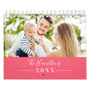 Calendário Fotos Simples e Fofas de Família 2022