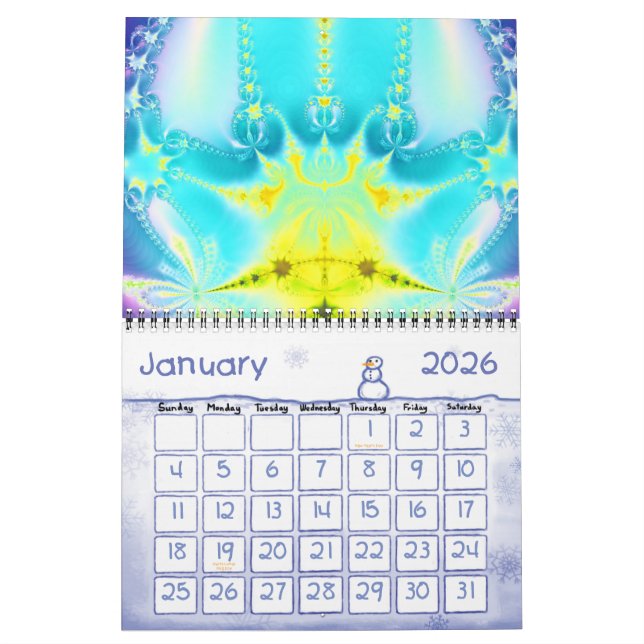 Calendário Fractals 2011-2012 (Jan 2026)