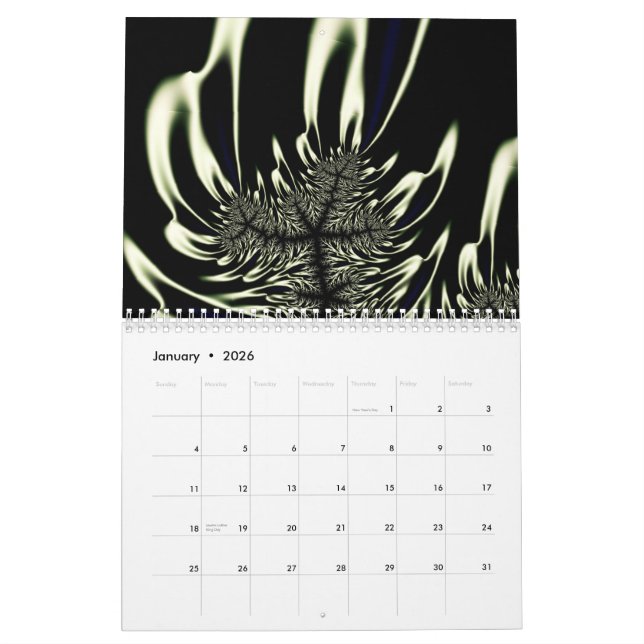 Calendário Fractals 2011 de Anjo Lafin (Jan 2026)