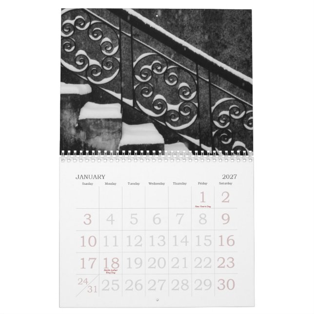 Calendário fragmentos de portland (Jan 2027)