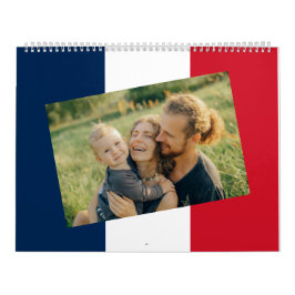 Calendário França | Adicione Sua Foto Sinalizador Francês 202