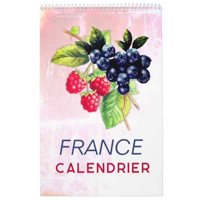 Calendário França avec Jours Fériés | Parede 2026 (Capa)