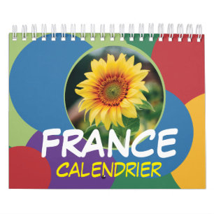 Calendário França com Feriados Parede 2026