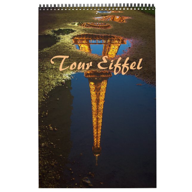Calendário France TOUR EIFFEL Paris - (Capa)