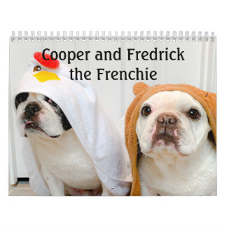 Calendário francês do Bulldog para Dog Lovers!