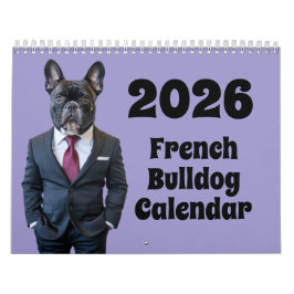 Calendário French Bulldog Calendar