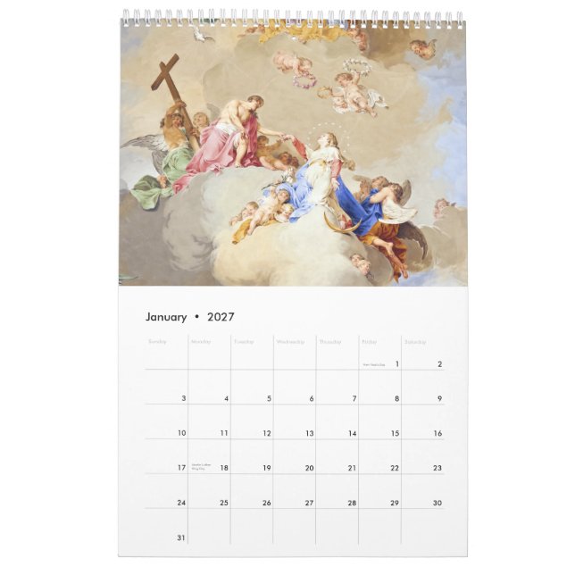 Calendário Fresco dos monastérios bávaros (Jan 2027)