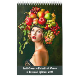 Calendário Fruit Crowns – Portraits of Women in Botanical Spl