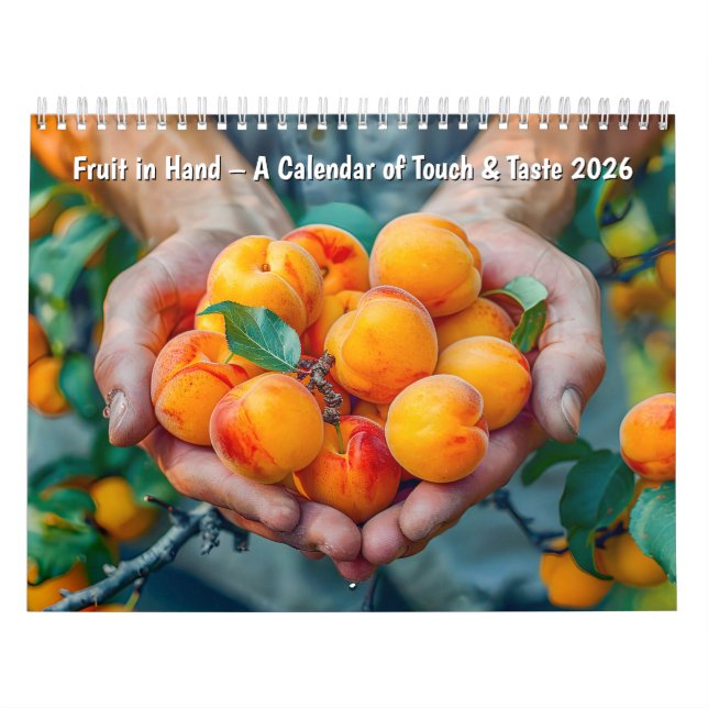 Calendário Fruit in Hand – A Calendar of Touch & Taste 2026 (Capa)