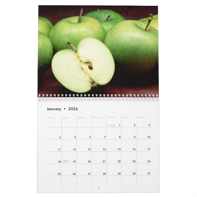 Calendário Frutas frescas (Jan 2026)