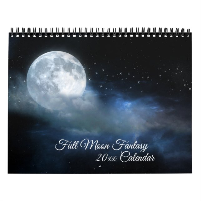 Calendário Full Moon Fantasy Lunar Surrealismo Celestial Noit (Capa)
