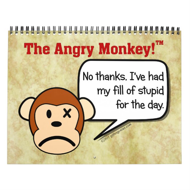 Calendário Funcionário descontente Personalizado 2023 12 Mese (Capa)