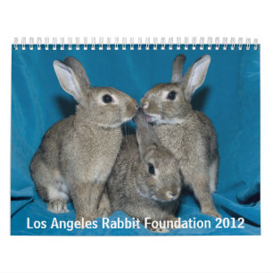 Calendário Fundação do coelho de Los Angeles - 2012