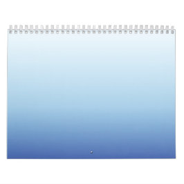 Calendário Fundo Gradiente Azul Mínimo