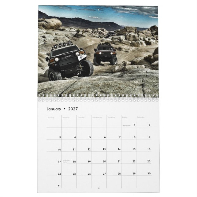 Calendário Fundraiser para Daleigh (Jan 2027)