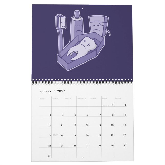 Calendário Funeral dos dentes (Jan 2027)