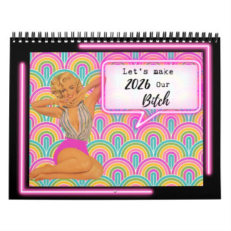 Calendário Funny Calendar For Her Gift Friend Retro Vintage
